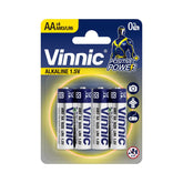 Vinnic Alkaline Battery AA AM3 / LR6 (1.5V) - 4CountVinnic Alkaline Battery AA AM3 / LR6 (1Vinnic Power